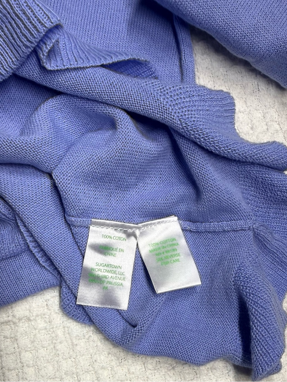 Lilly Pulitzer Lavender Ruffle Knit Sweater Top - Picture 3 of 5